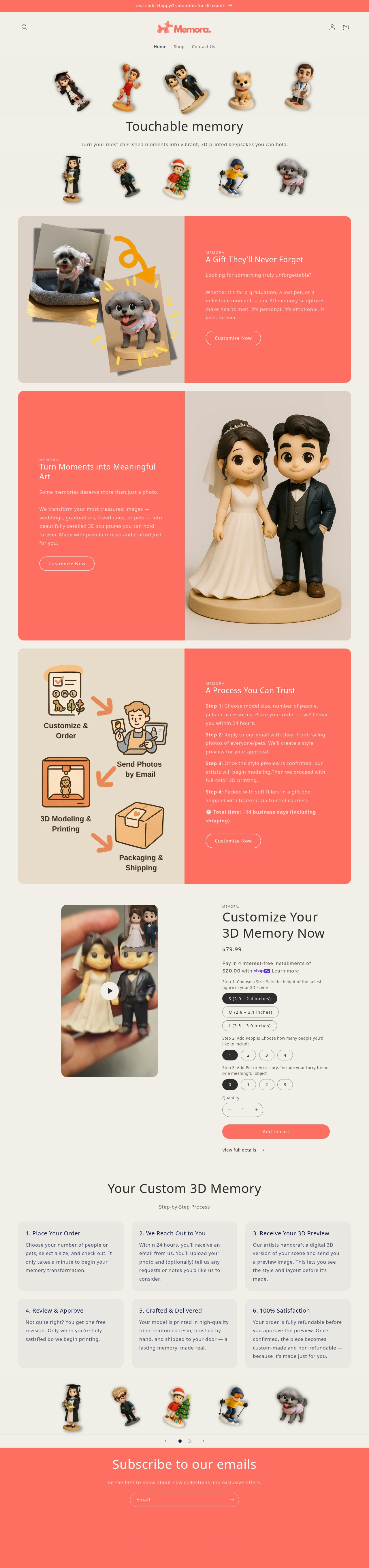 Archived Memora storefront
